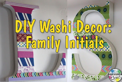 Craft Supplies for Home Decor: Washi Tape | Organized Chaos