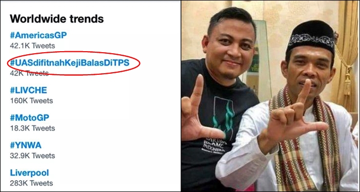 Netizen Geram, #UASDifitnahKejiBalasdiTPS Trending Topic Dunia