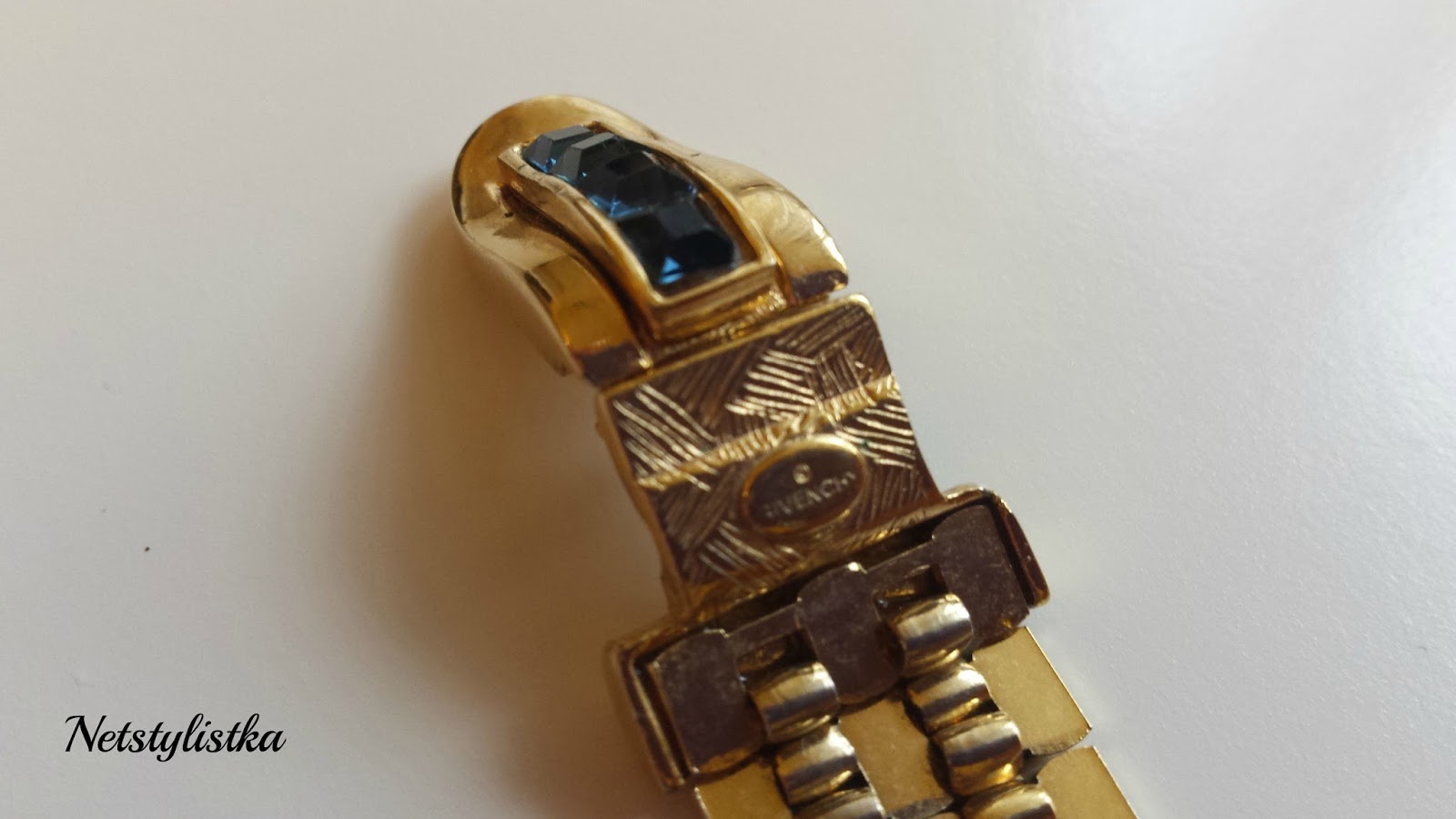 Givenchy biżuteria vintage złota bransoletka Givenchy biżuteria vintage złota bransoletka, vintage, stara biżuteria, biżuteria od projektantów