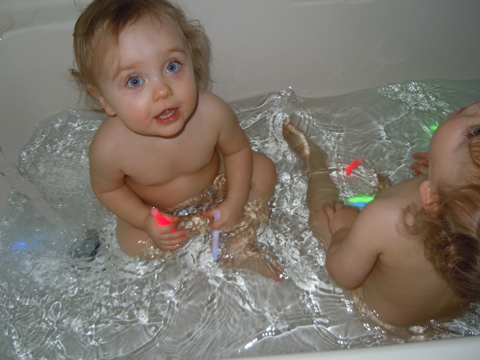 Flemmons family: bath time