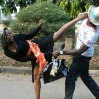 wife beating husband