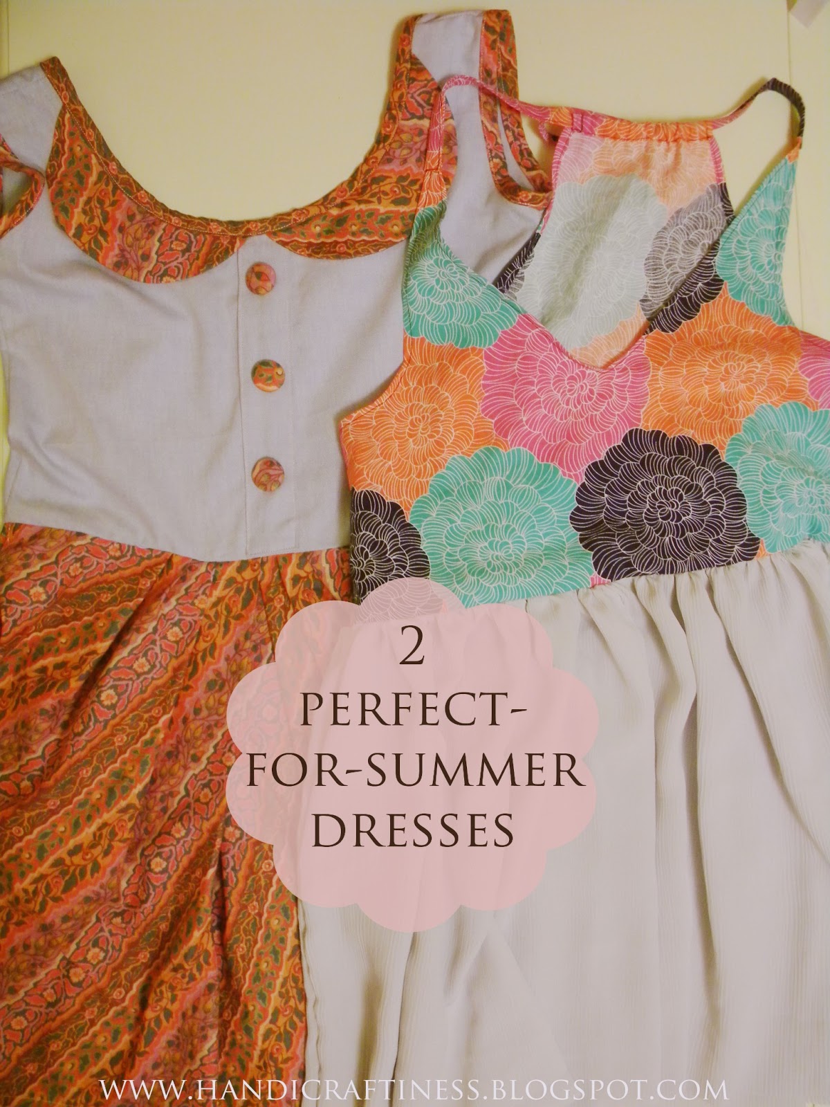The Pretty Kitty Studio : Summer Dresses - Two Ways for Two Teens