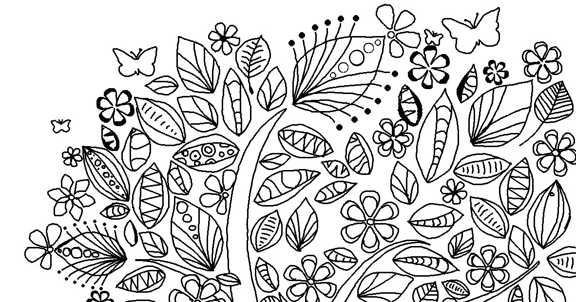 abstract tree coloring pages - photo #21