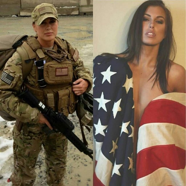 As mulheres militares sedutoras mais bonitas e gostosas da Internet