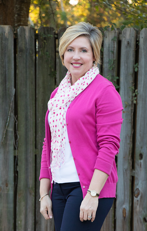 hot pink and navy blue outfits