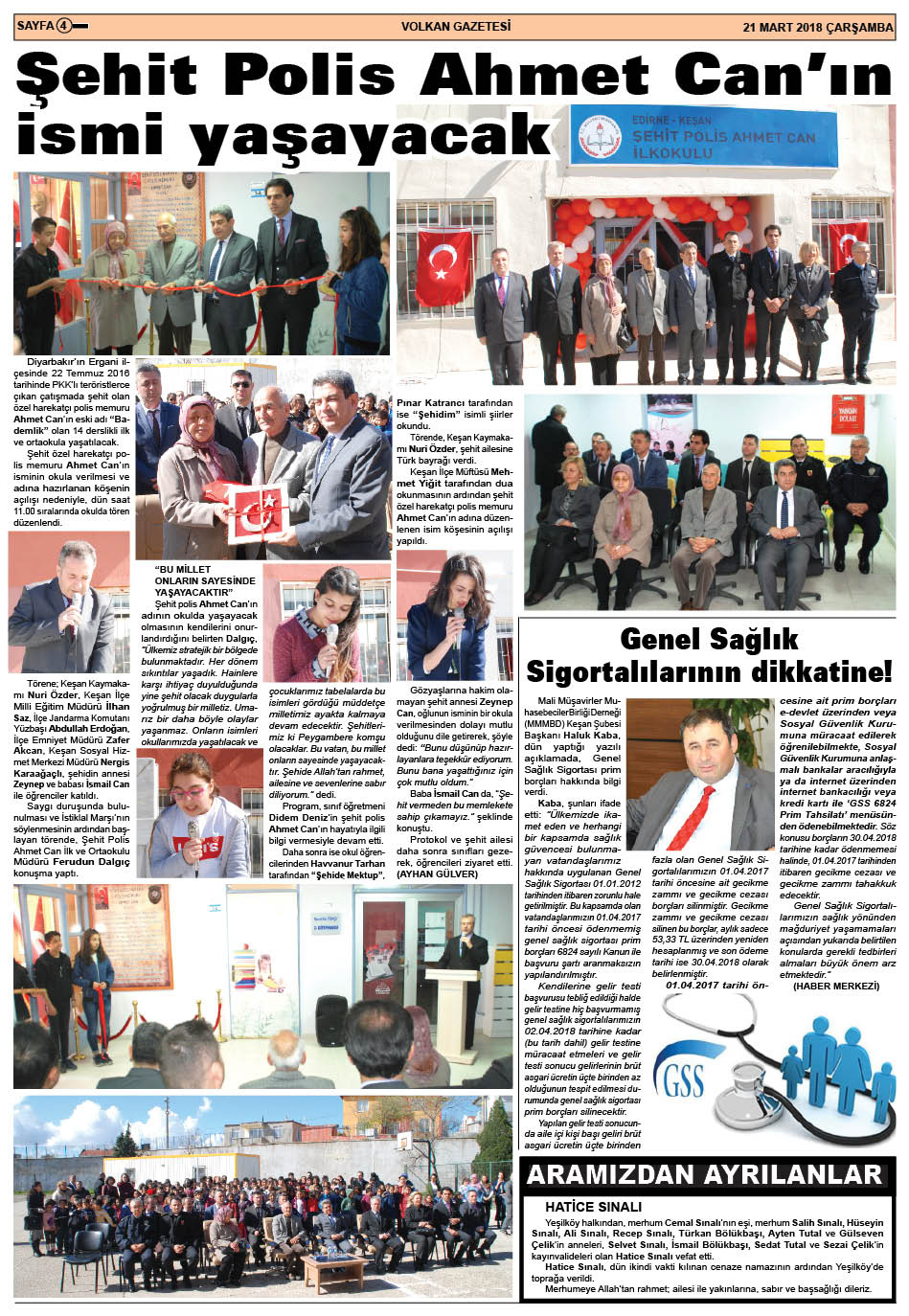 4 Mart 2019 Çarşamba 4 Mart 2019 Çarşamba