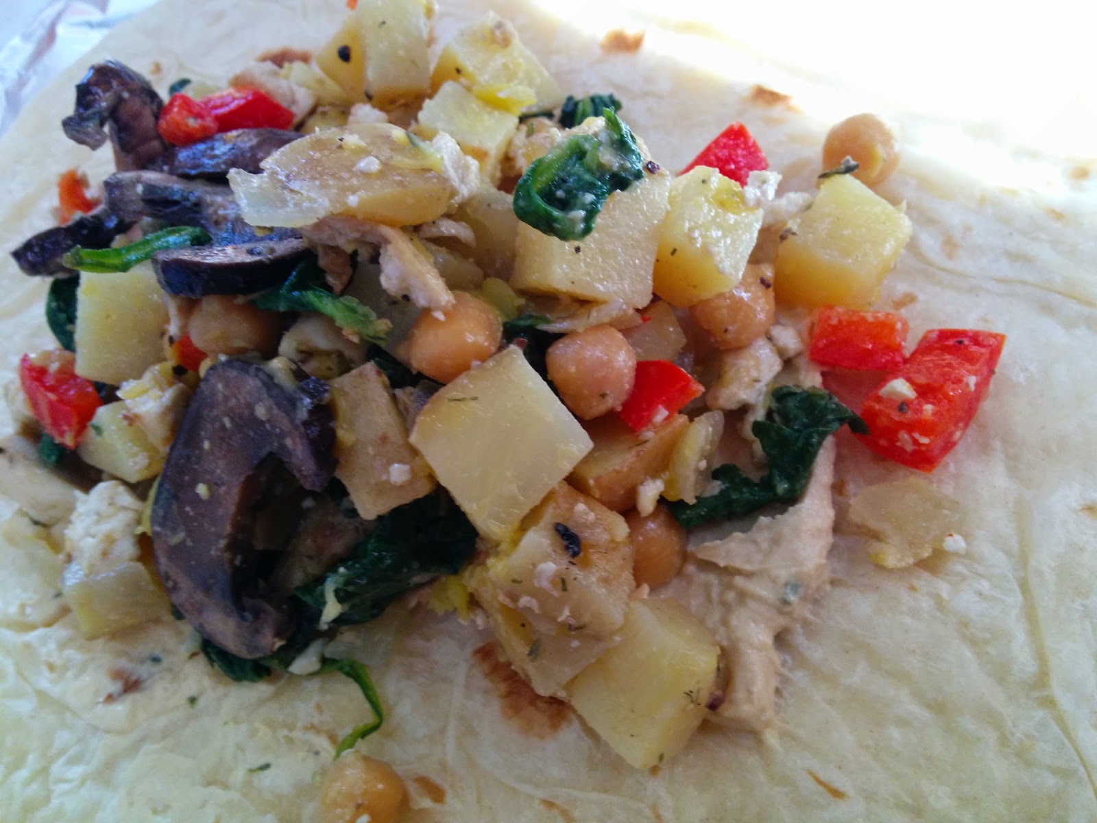 WholeFoodVegan Scrap, Tofu Scramble Wrap