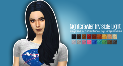 My Sims 4 Blog Nightcrawler Invisible Light Hair Clayified By