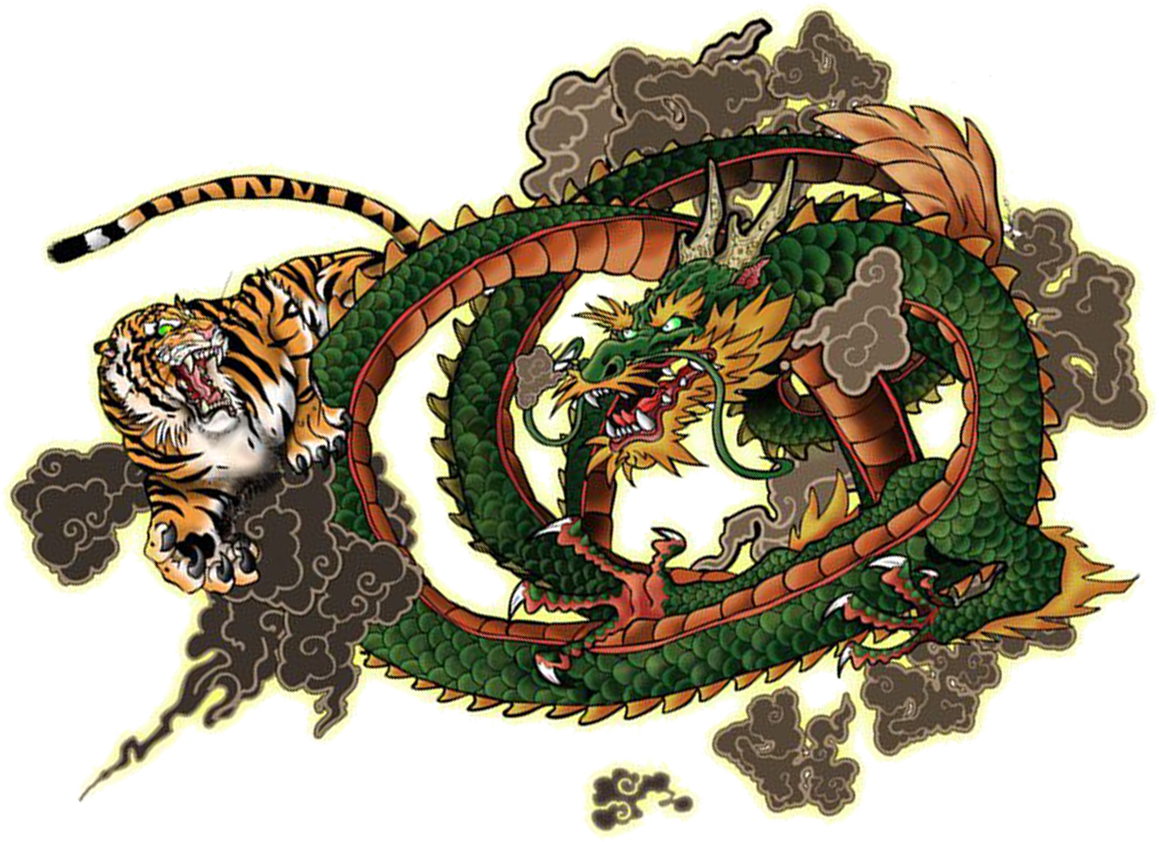 Год змеи тигр. Китайский дракон. Японский дракон. Зеленый японский дракон. Японский дракон против.