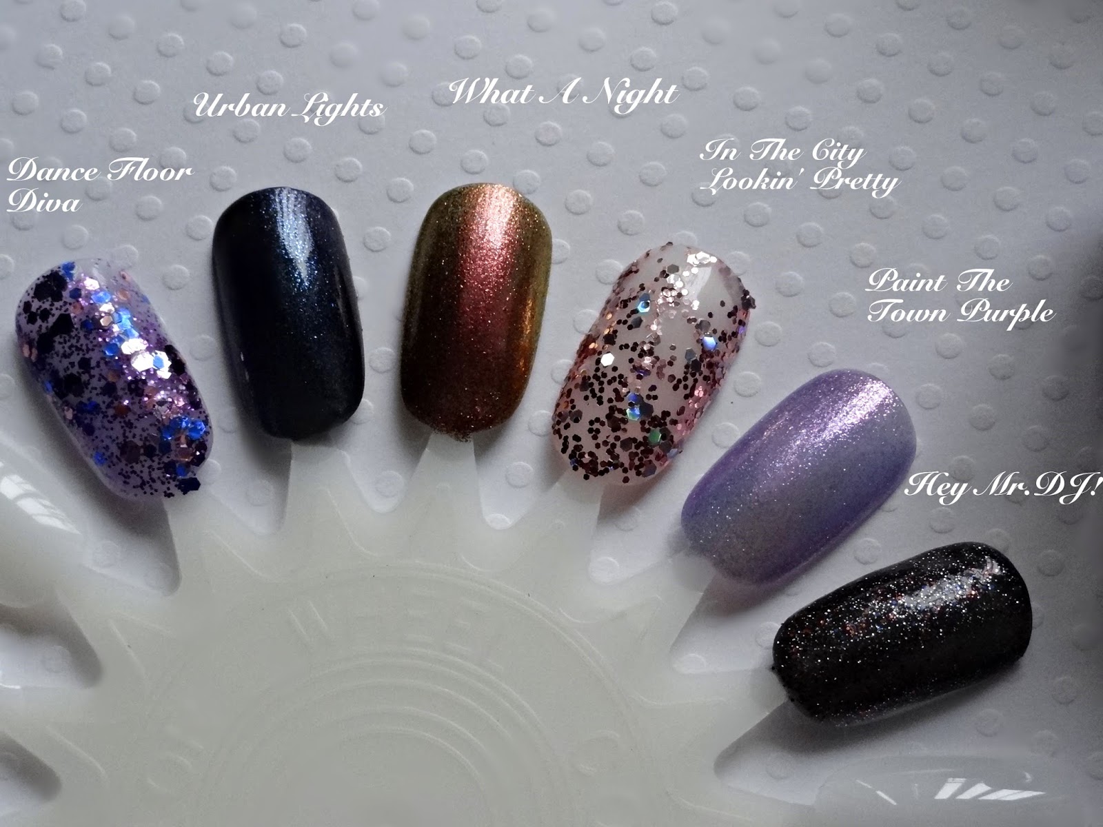 Finger Paints Big City Brighter Lights swatches