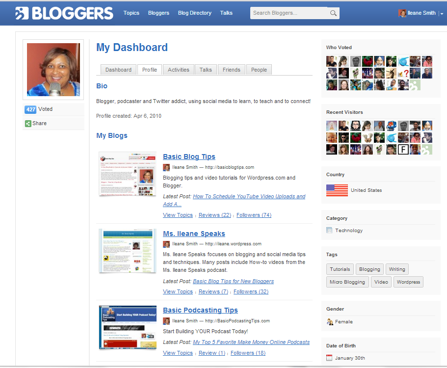 Bloggers.com a Network all Bloggers Should Join : Basic Podcasting Tips