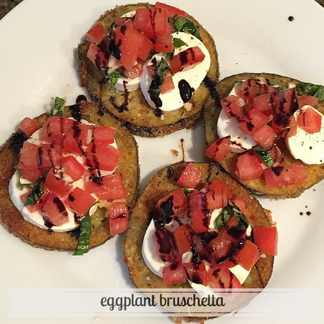 Recipe Eggplant Bruschetta kelsey eats chicago
