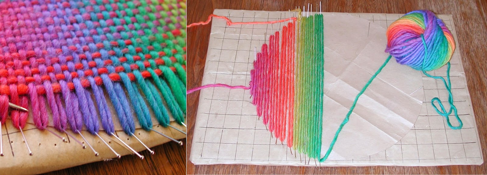 Pin Loom Weaving: Pin loom weaving in the round (with a dash of knitting)