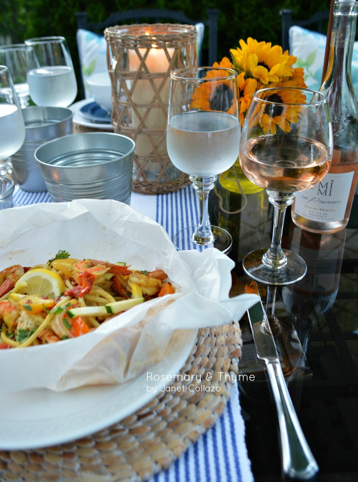 Seafood Pasta En Papillote