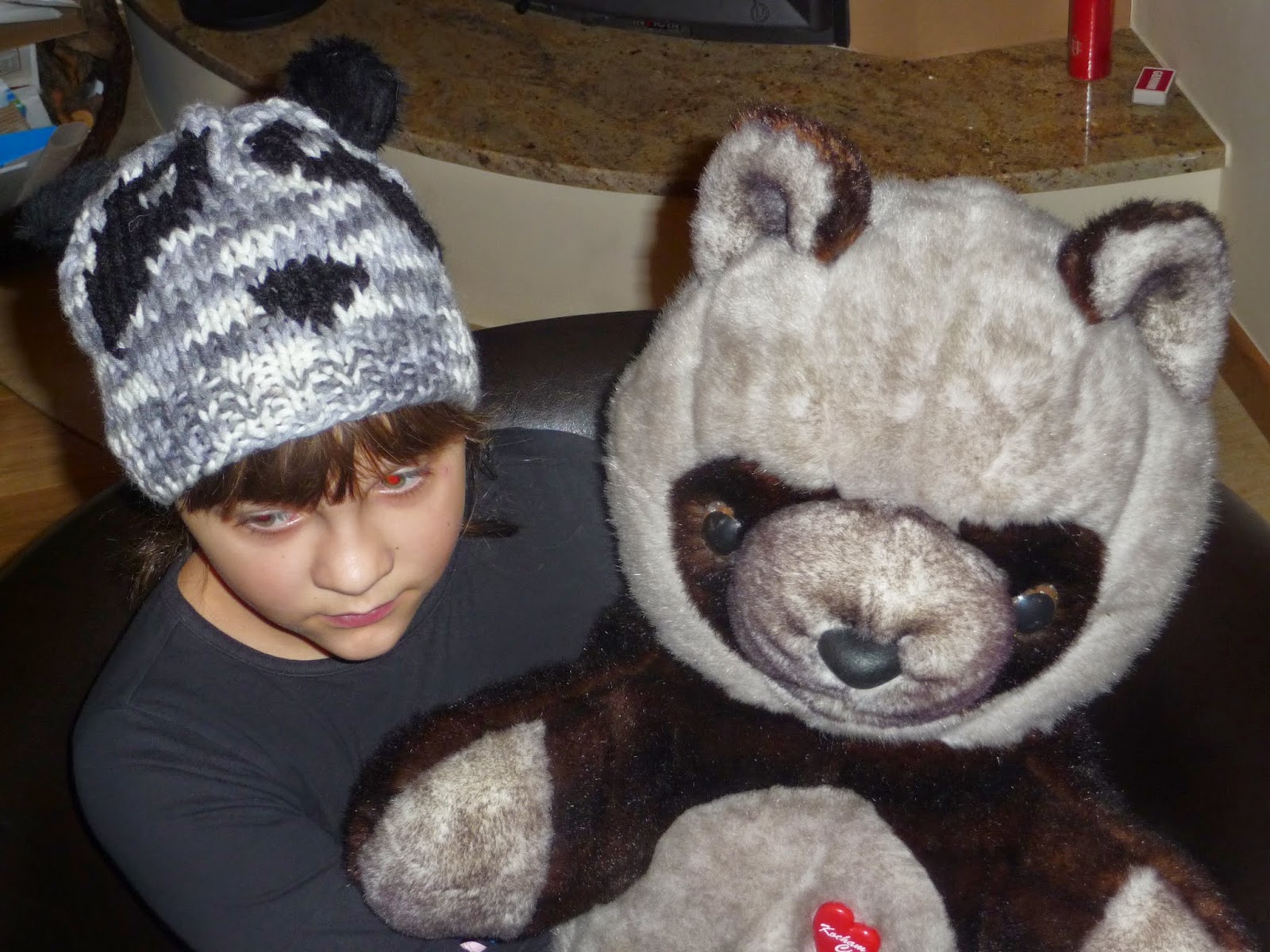 czapka panda czapka dziewczęca