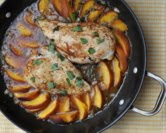 Baked Chicken with Fresh Peaches