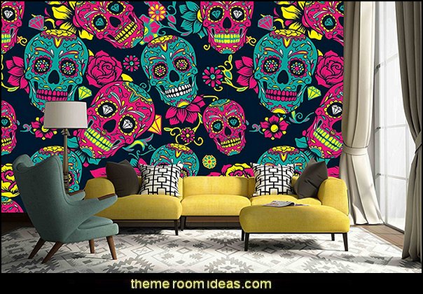 Skull Painting wall mural Skull Painting wall mural