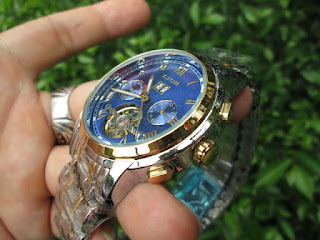 Jam Tangan Automatic Mechanical LIGE 9813 Stainless Steel Waterresistant Relogio Masculino