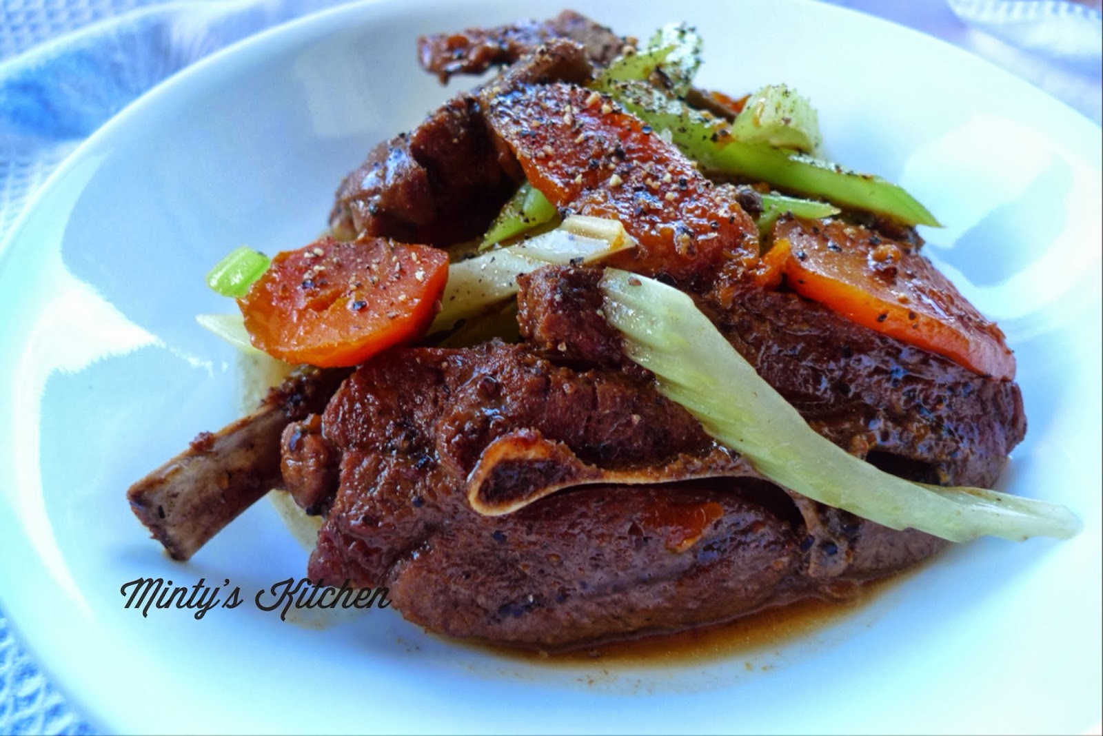 Minty's Kitchen Black Pepper Lamb Chops