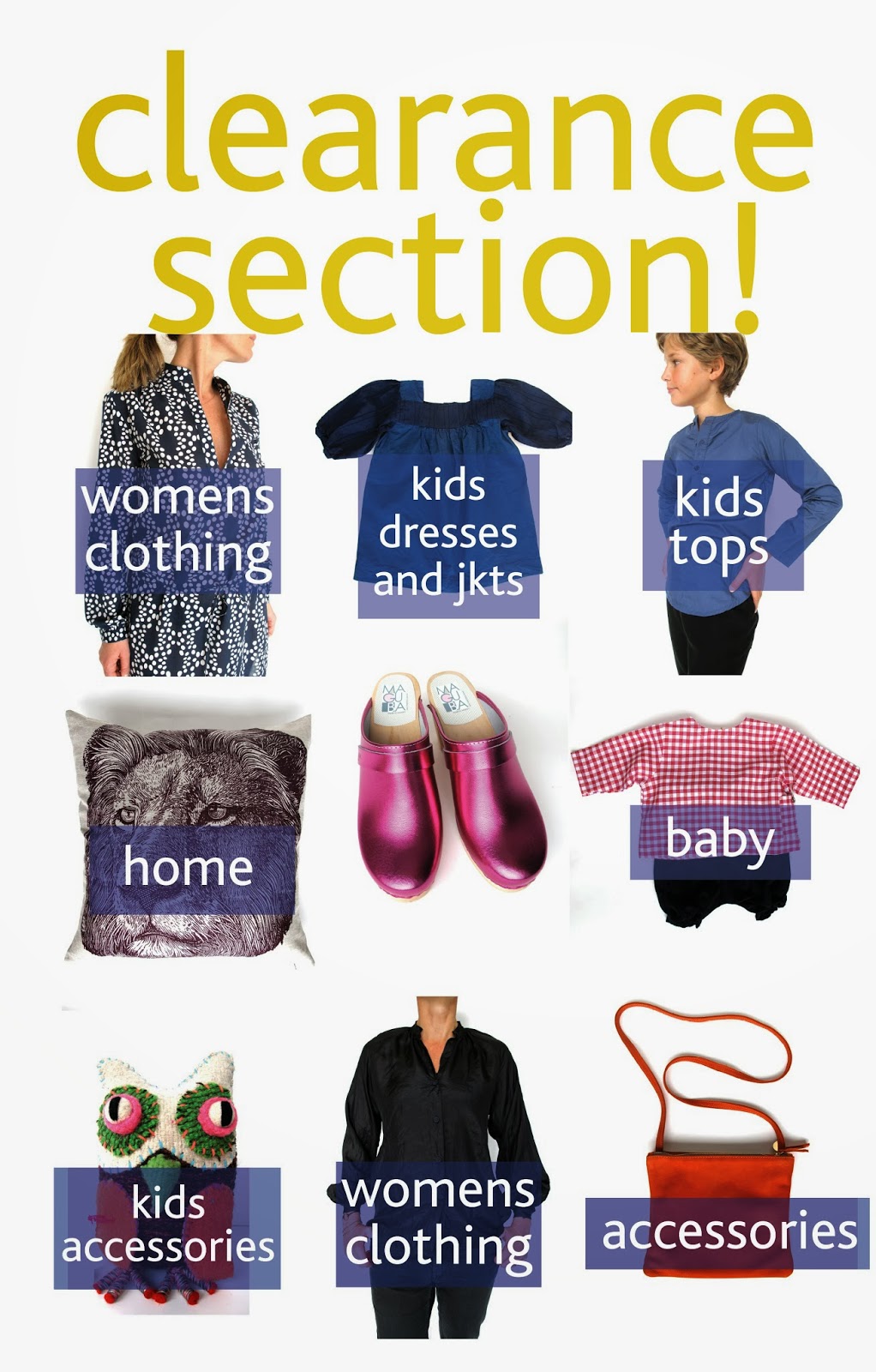 nonchalant mom we updated the Clearance Section so it's easy for you