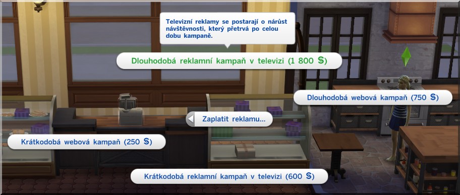 Jak prodat obchod v The Sims 4?