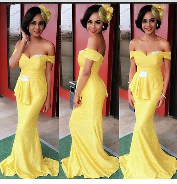 Top Creative Aso Ebi Lace Gown - Owambe Celebrities World