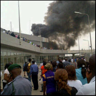 More Pictures of Murtala Muhammed International Airport On Fire 2