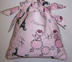 Pink Paris Fifi Poodle Baby Girl Diaper Bag