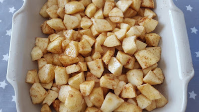Almond oats apple crumble recipe
