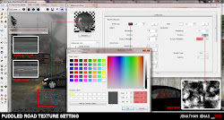 road vray material sketchup puddled creating texture diffuse