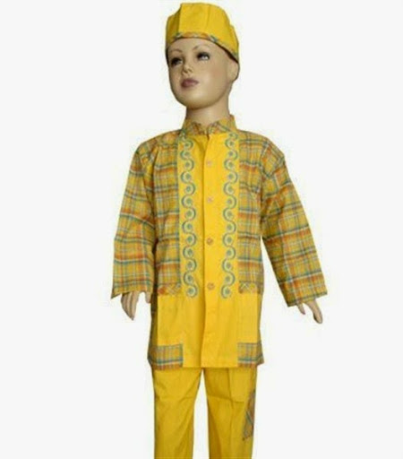 baju koko anak lengan panjang