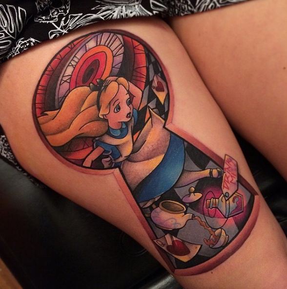 Alice In Wonderland Tattoos Alice In Wonderland Tattoos