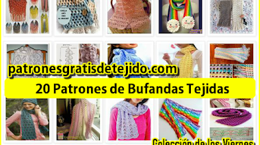 20 patrones de bufandas tejidas