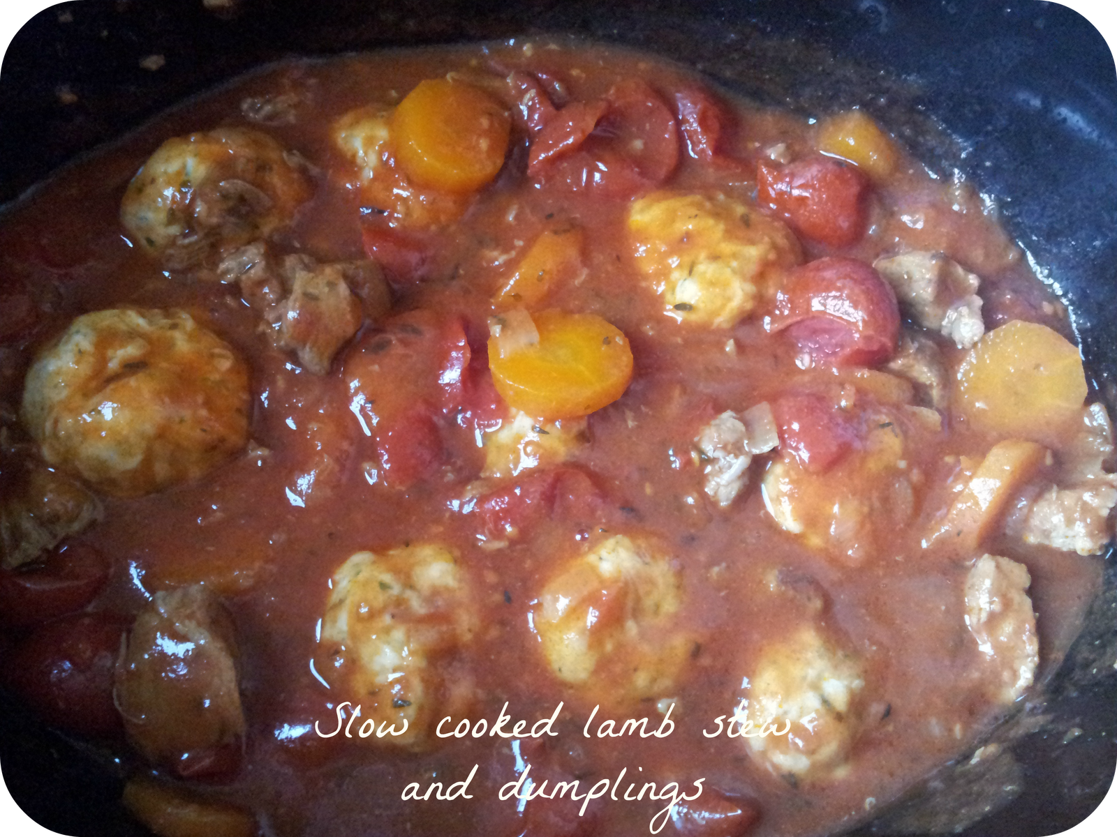 Slow cooker Lamb stew and dumplings The Mini Mes and Me