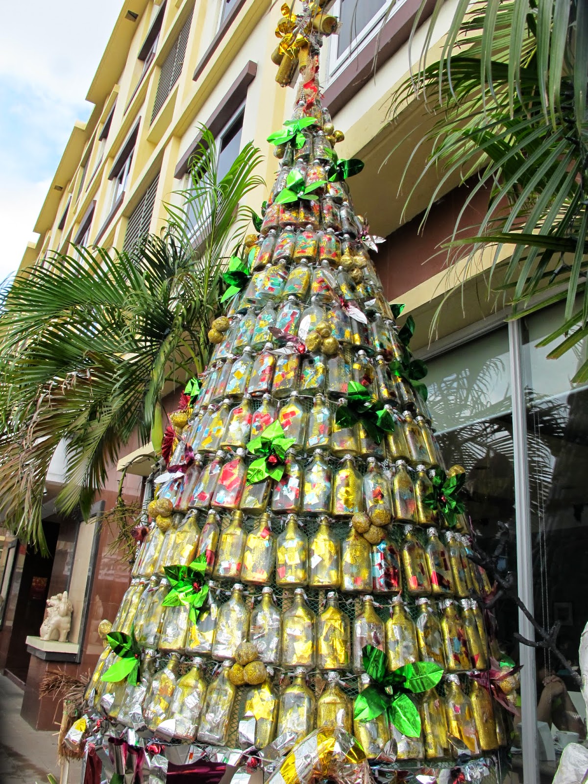 Christmas Lights made from recycled stuff
