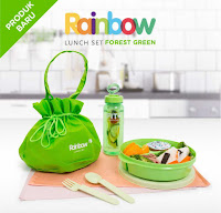 Dusdusan Rainbow Lunch Set Forest Green ANDHIMIND