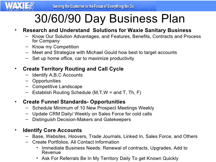 Sample business plan software sales