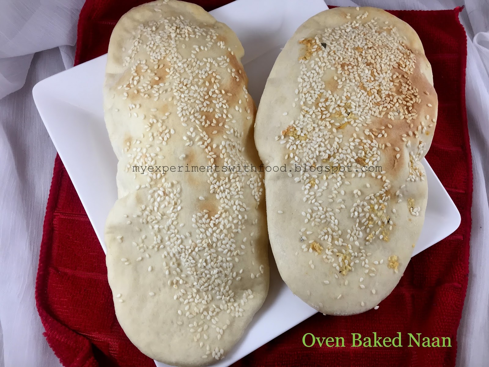My Experiments With Food Oven Baked Naan and Butter Chicken without Butter