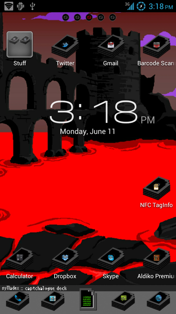 Creative Shenanigans Land of Pulse and Haze GO Launcher Ex Theme