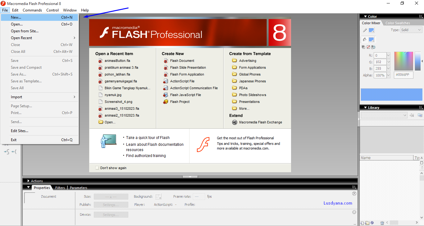 Macromedia flash 8. Macromedia flash 8
