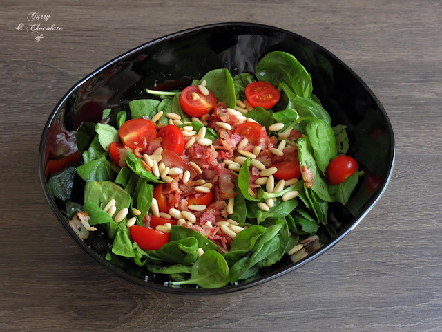 Ensalada de brotes nuevos de espinacas y canónigos - Baby spinach and  lamb’s lettuce salad
