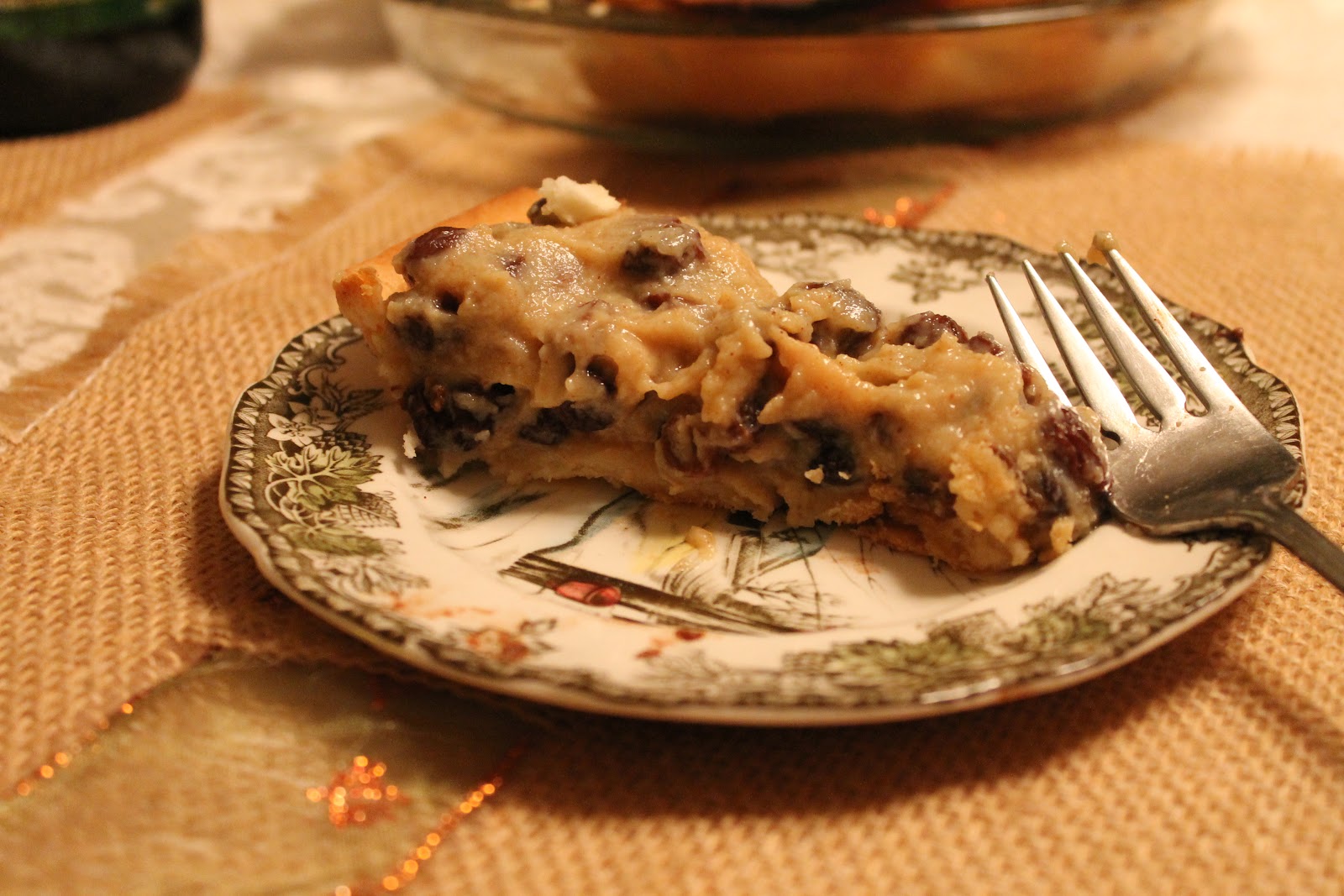 Shayla Surprises Sour Cream Raisin Pie 