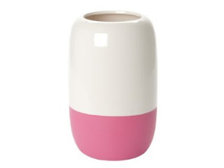 fluoro pink dipped vase