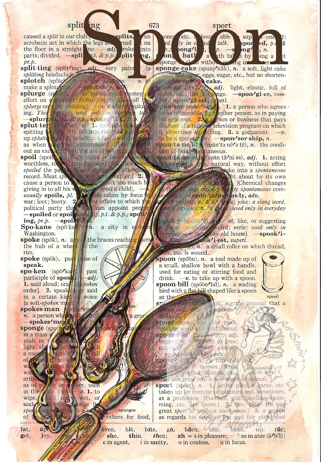 SPOON & PLATE DICTIONARY PAGE