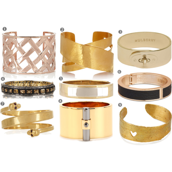 Metallic + charm bracelets Bayberry Chic