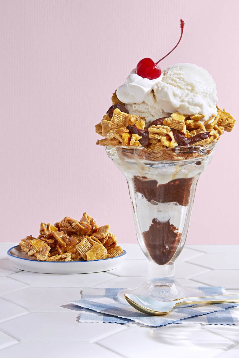 Hot Fudge Golden Grahams Parfait Healthy Snacks Food