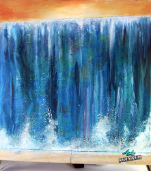 acrylic painting technique waterfall tutorials easy drip techniques canvas dripping water effect paint wet abstract kruse blend paints waterfalls paintings