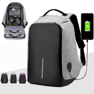 Waterproof School Bag With USB Charging Port