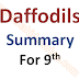 Summary of the Poem "Daffodils" by William Wordsworth