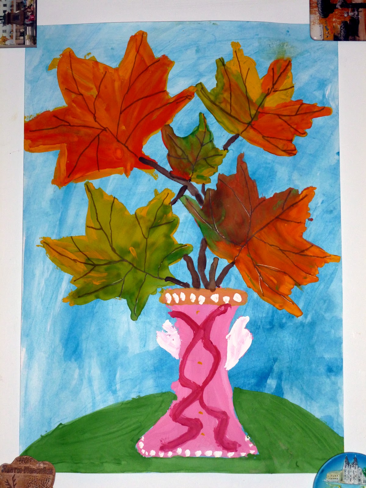 Рисунок на тему осенние листья